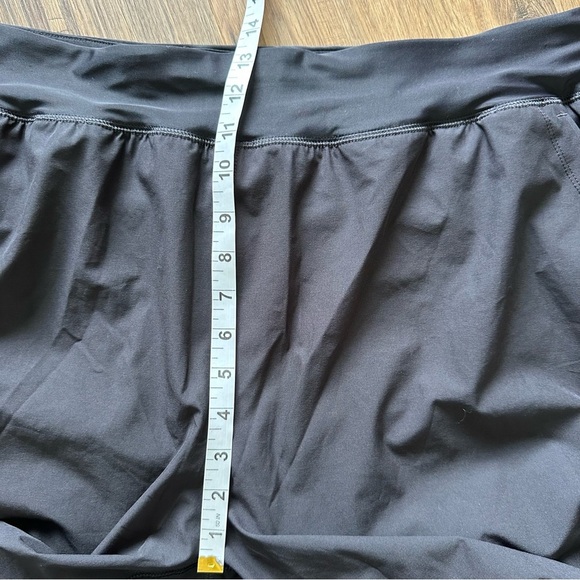 Lands End Womens Swim Shorts w/ Brief Modest 11" Quick Dry Black Plus‎ 24W Beach - Picture 8 of 9